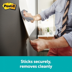 Sticks securely and removes cleanly - damage-free removal
