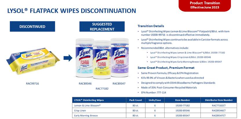 lysol flat packs discontinuation lysol flat packs discontinuation